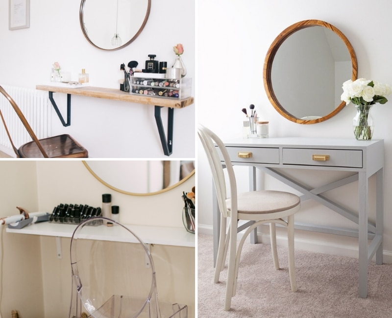 10 Best Diy Makeup Vanity Ideas For, Small Corner Makeup Vanity