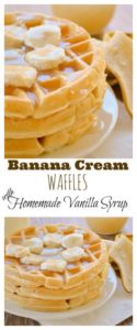 Banana Cream Waffles