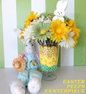 easter centerpiece peeps