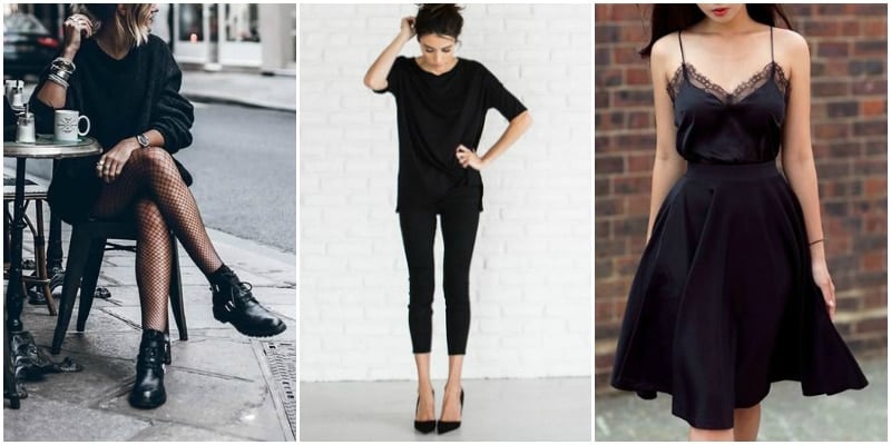 black outfits to copy