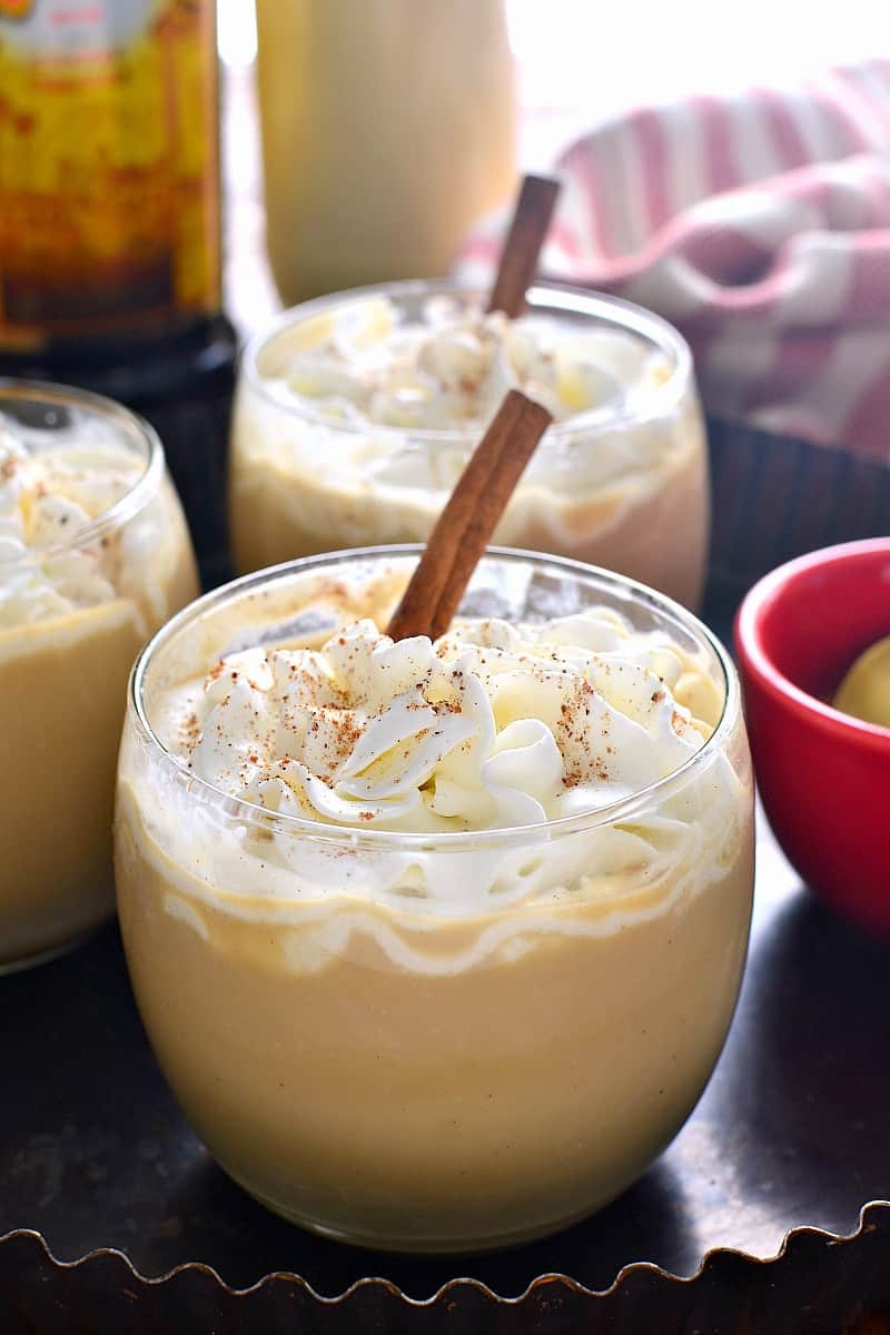 Eggnog Mudslide Cocktail