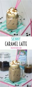 This skinny caramel iced latte looks AMAZING! If you are on a diet, no worries, this recipe has got your covered!