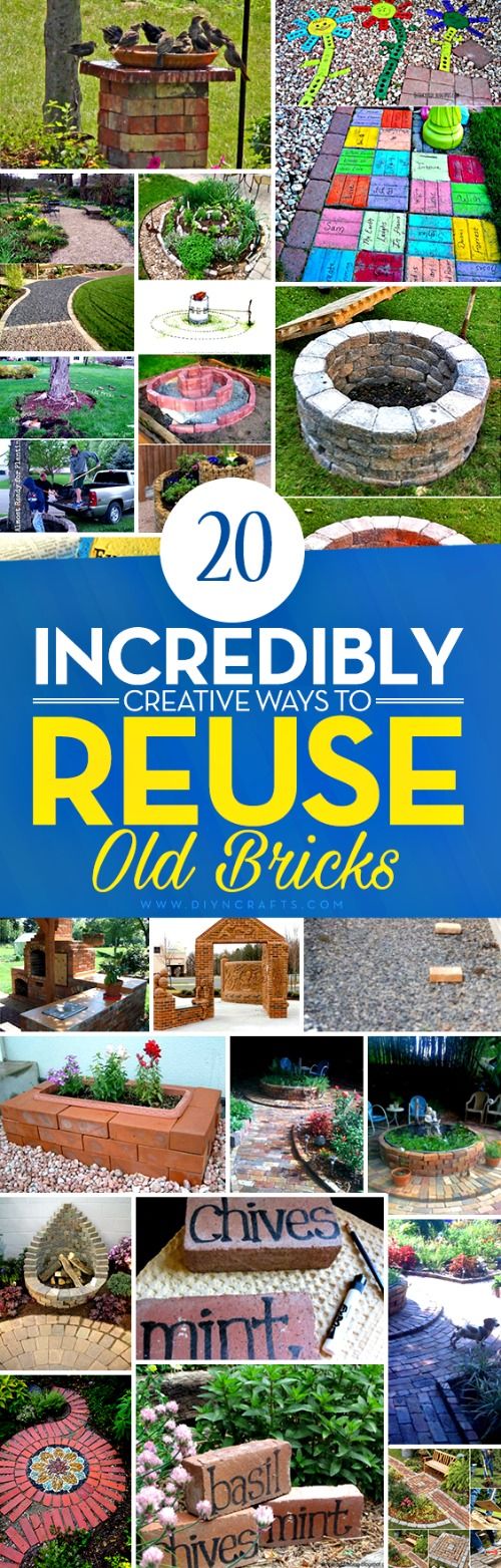 These repurposed brick DIYs are so awesome!