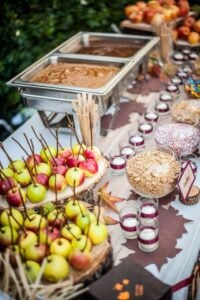 Caramel Apple Food Bar for Fall Parties