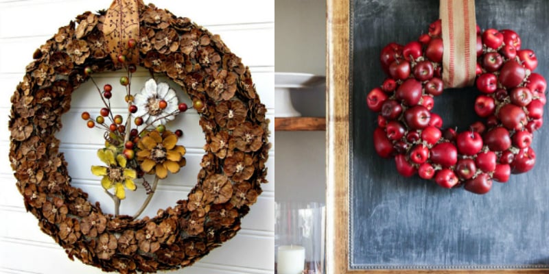 These Fall DIY Wreaths Are So Easy And Cheap To Make! Whether you like a more natural or vivid style, there's something here for you!