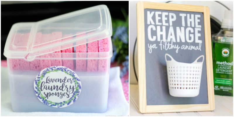 These 16 Laundry Room Hacks Are LIFE-CHANGING! I love the organization ideas as well as the cute little labels!