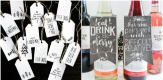 These 100+ Free Printables For Christmas Are The CUTEST! I love how there's something for everyone from wine bottle tags to wall art.