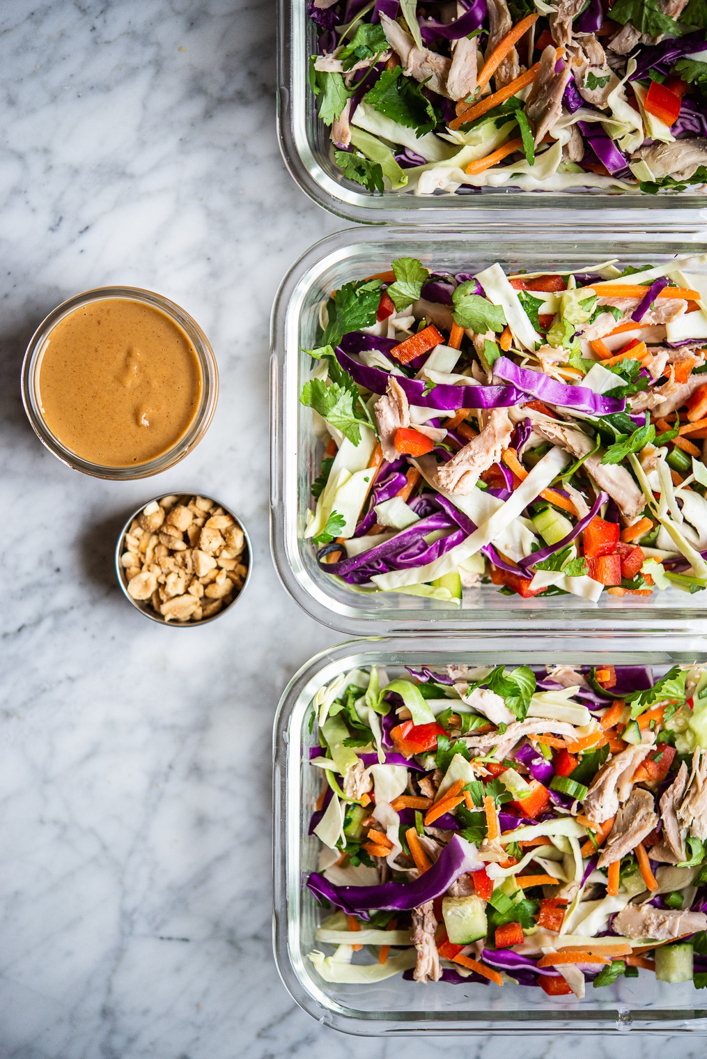 Thai Chopped Chicken Salad Lunch Meal Prep Recipe