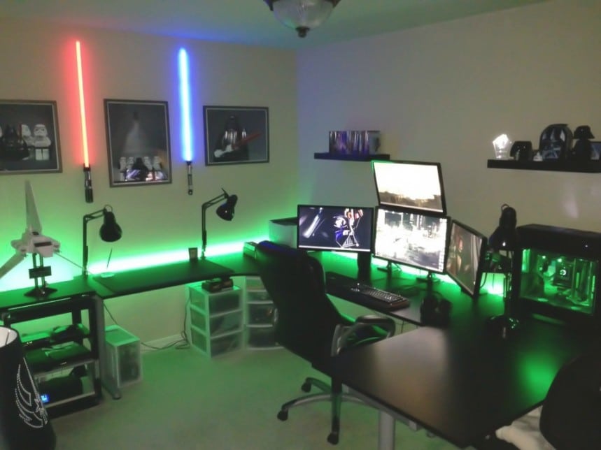 Star Wars Gaming Room Setup