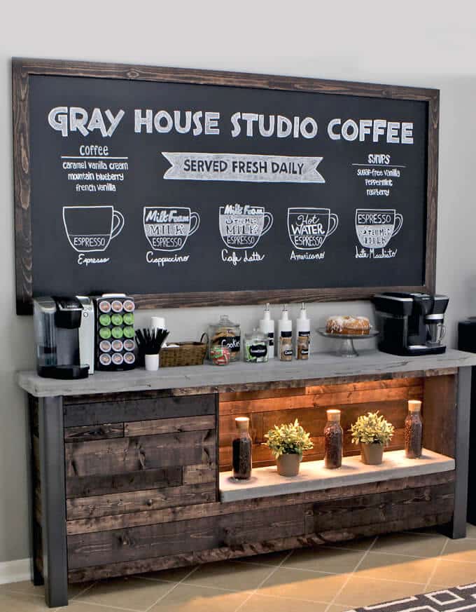 Modern Farmhouse Coffee Bar