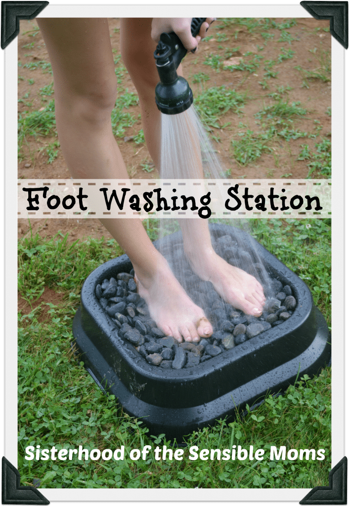 DIY Foot Washing Station
