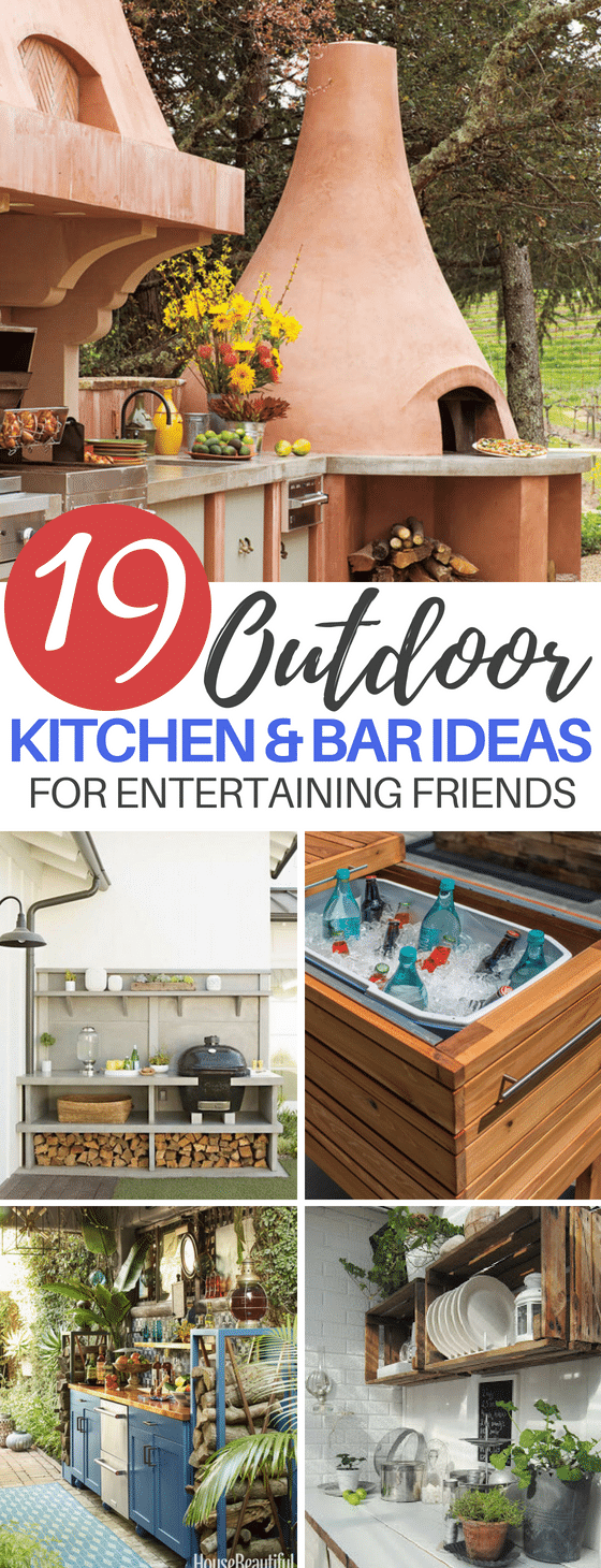 19 Outdoor Kitchen and Bar Ideas for The Perfect Backyard Entertainment Center
