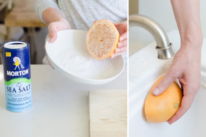 Deep Clean Your Entire Home | Grapefruit and Salt Tub Scrubbing Hack