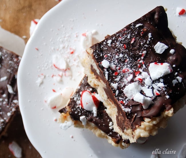 Christmas Chocolate Rice Crispy Treats