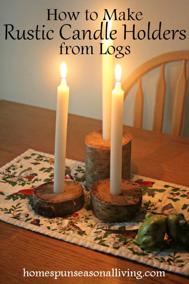 Rustic Candle Holder DIY