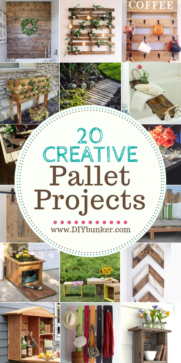 20 DIY Pallet Projects to Decorate Your Home and Garden With