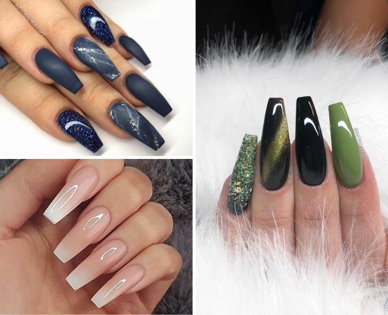 36 Best Coffin Nail Designs You Should Be Rocking In