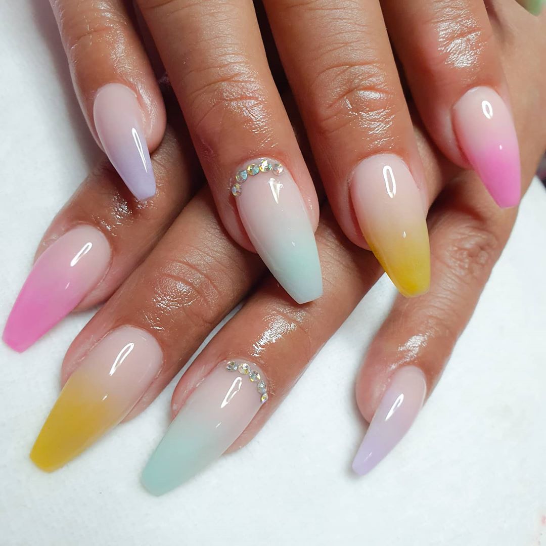 Pastel Ombre Nails