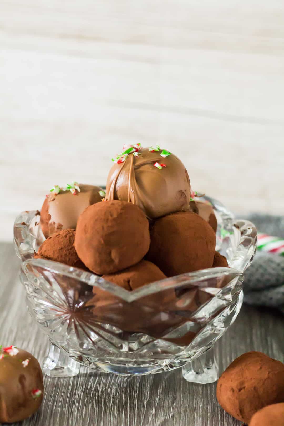 Peppermint Chocolate Truffles