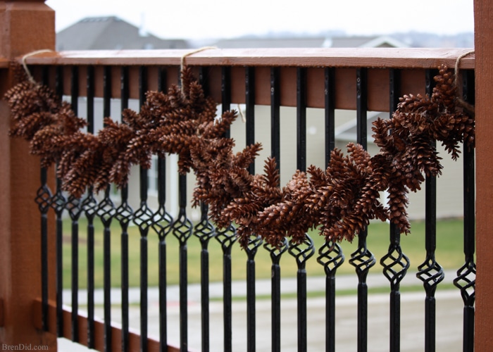 Easy DIY Snow Covered Pine Cone Craft
