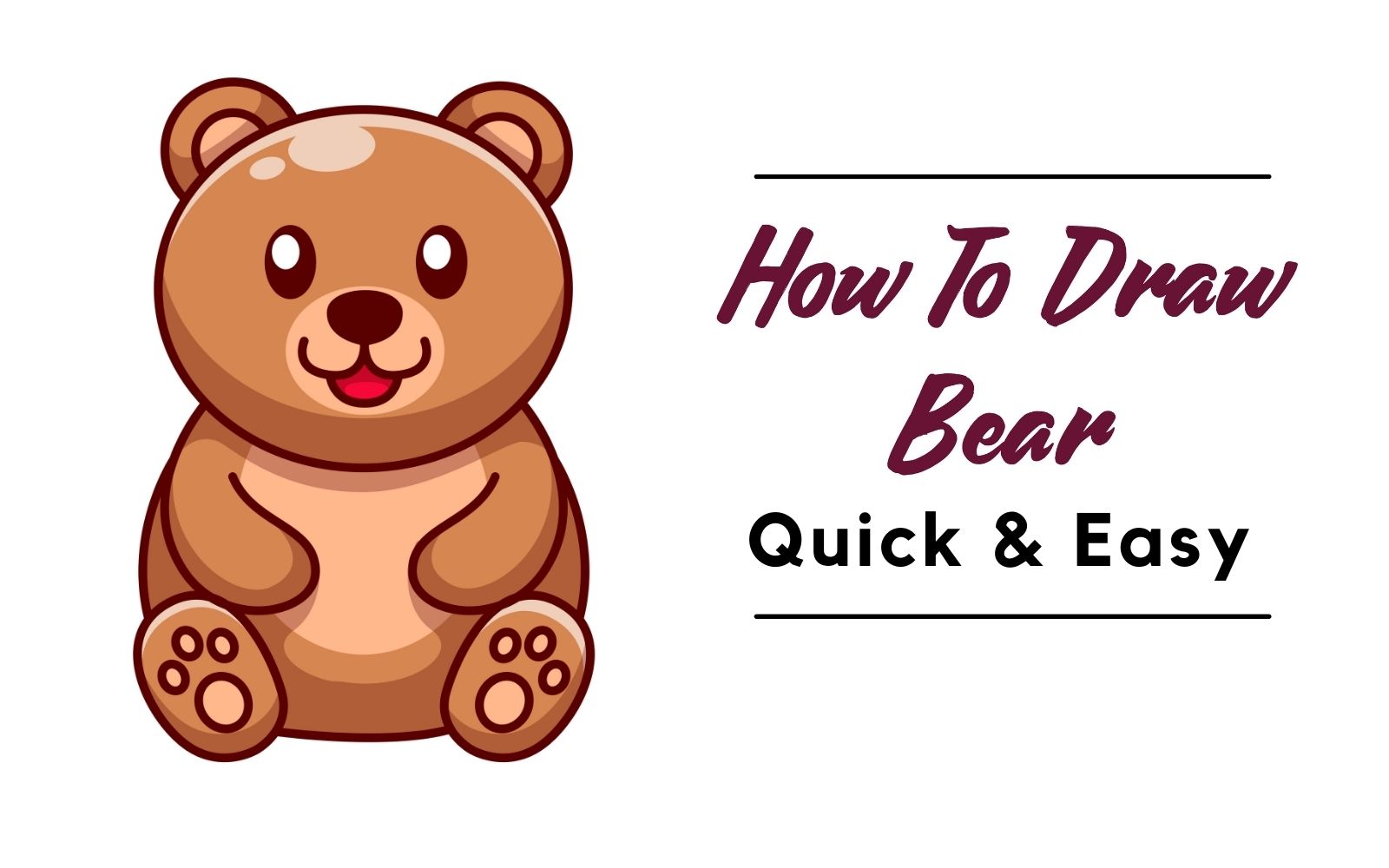 How to Draw a Bear: Easy Step-by-Step Bear Drawing [With Video]