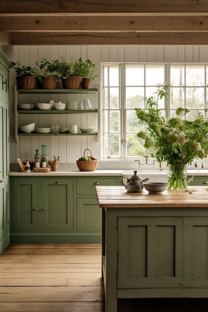 23 Green Kitchen Cabinet Ideas That're a Home Cook's Dream