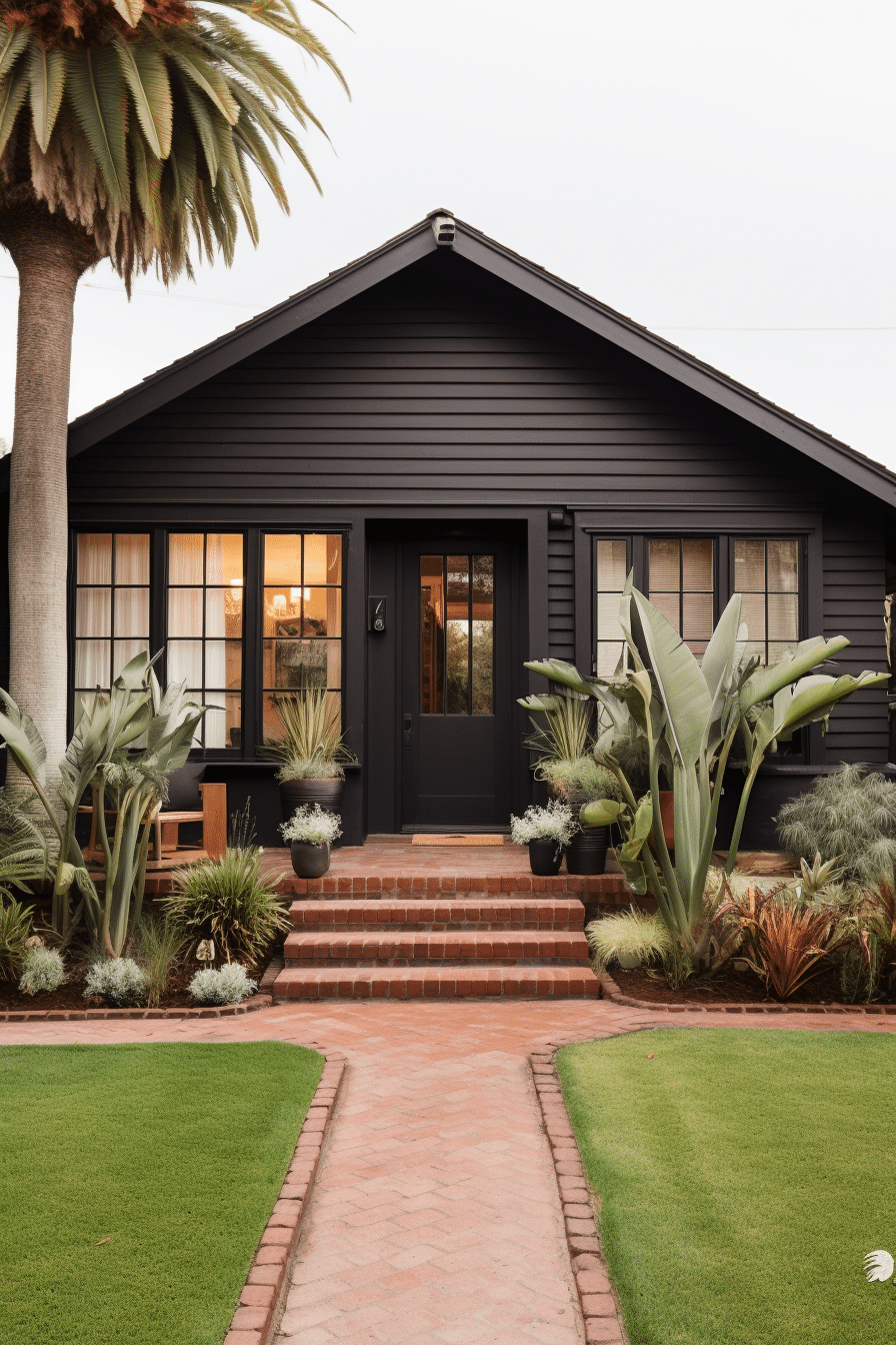 90+ Elegant Black Home Exterior Ideas