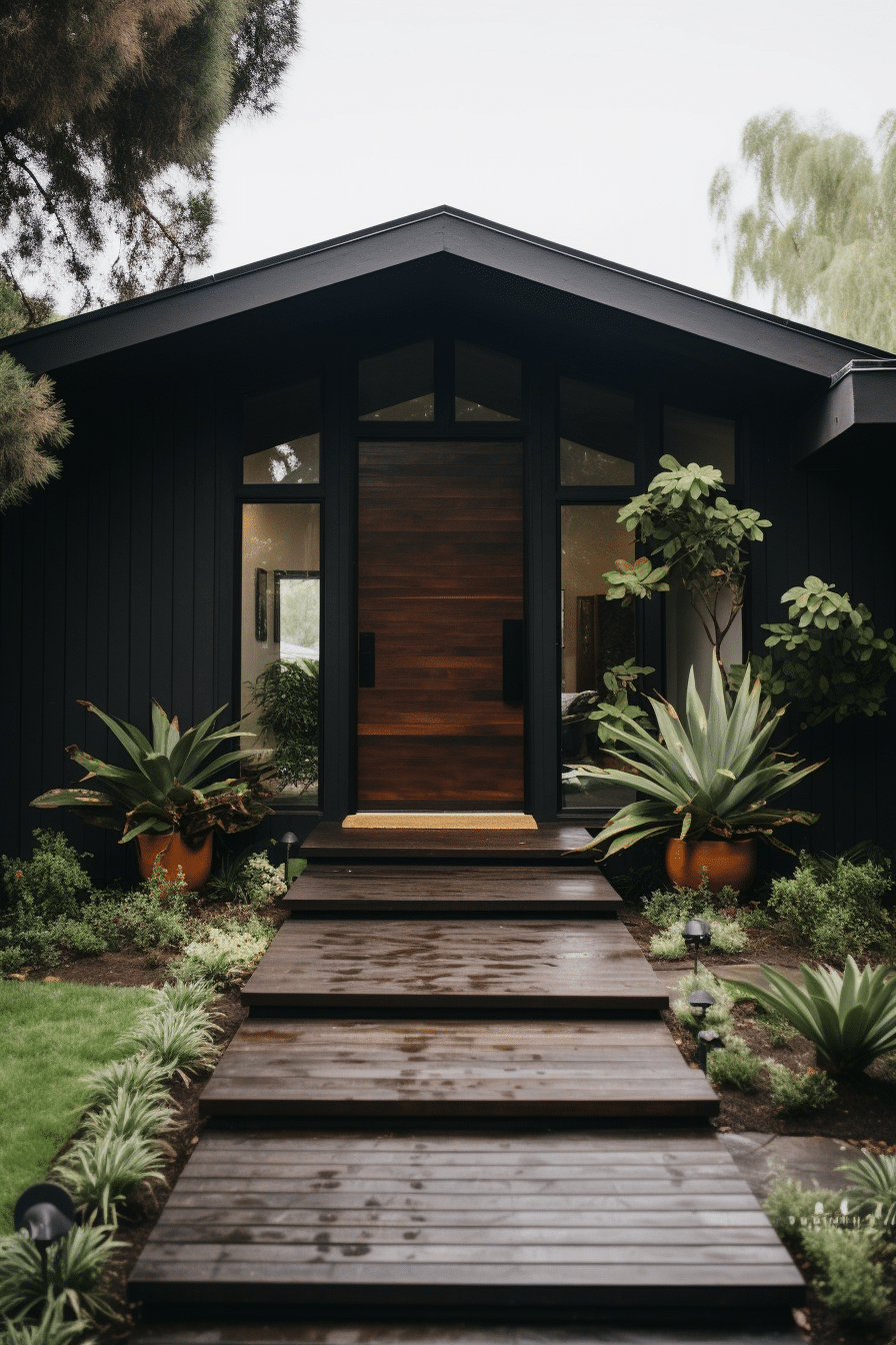90+ Elegant Black Home Exterior Ideas