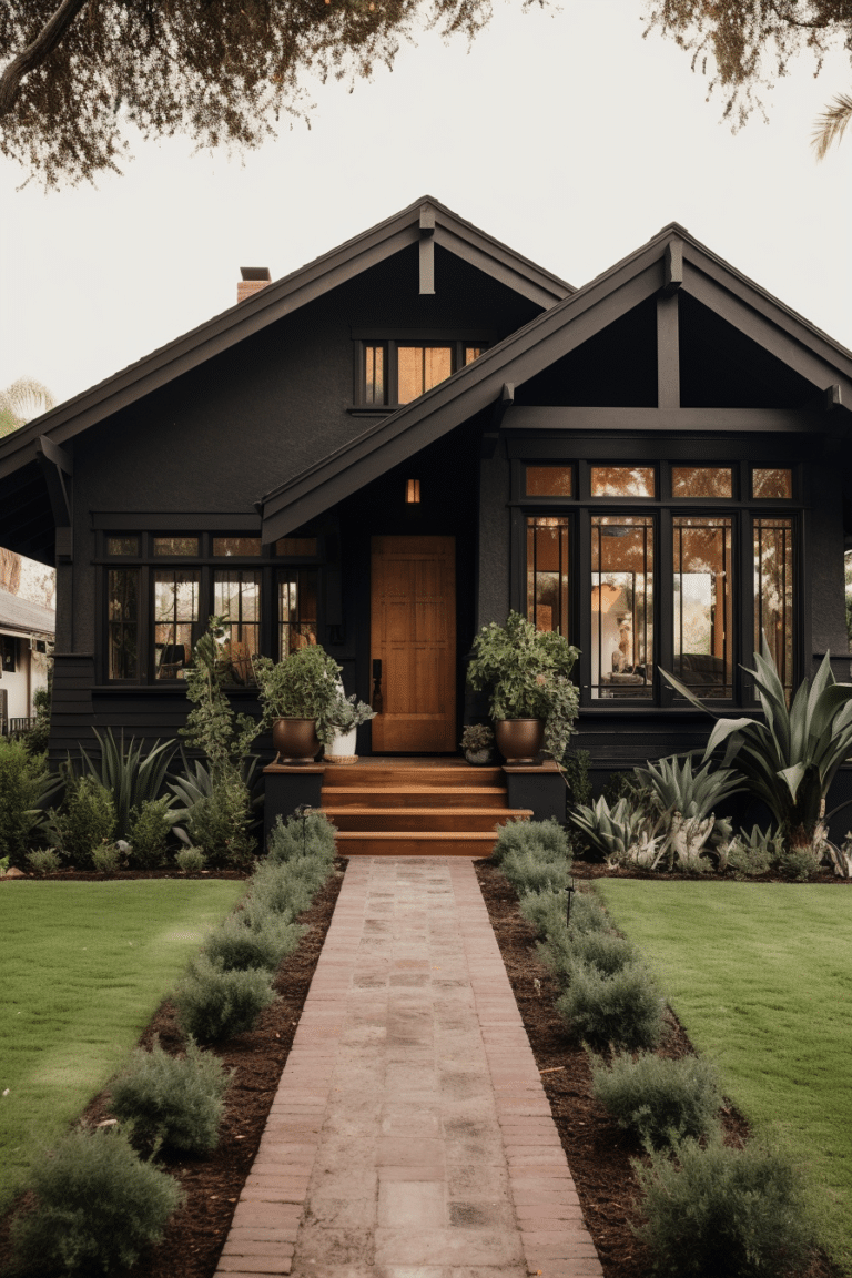 Elegant Black Home Exterior Ideas