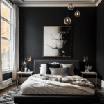 Black and White Bedroom Decor (102)