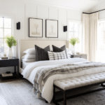 Black and White Bedroom Decor (19)