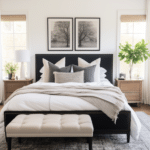 Black and White Bedroom Decor (20)