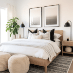 Black and White Bedroom Decor (26)
