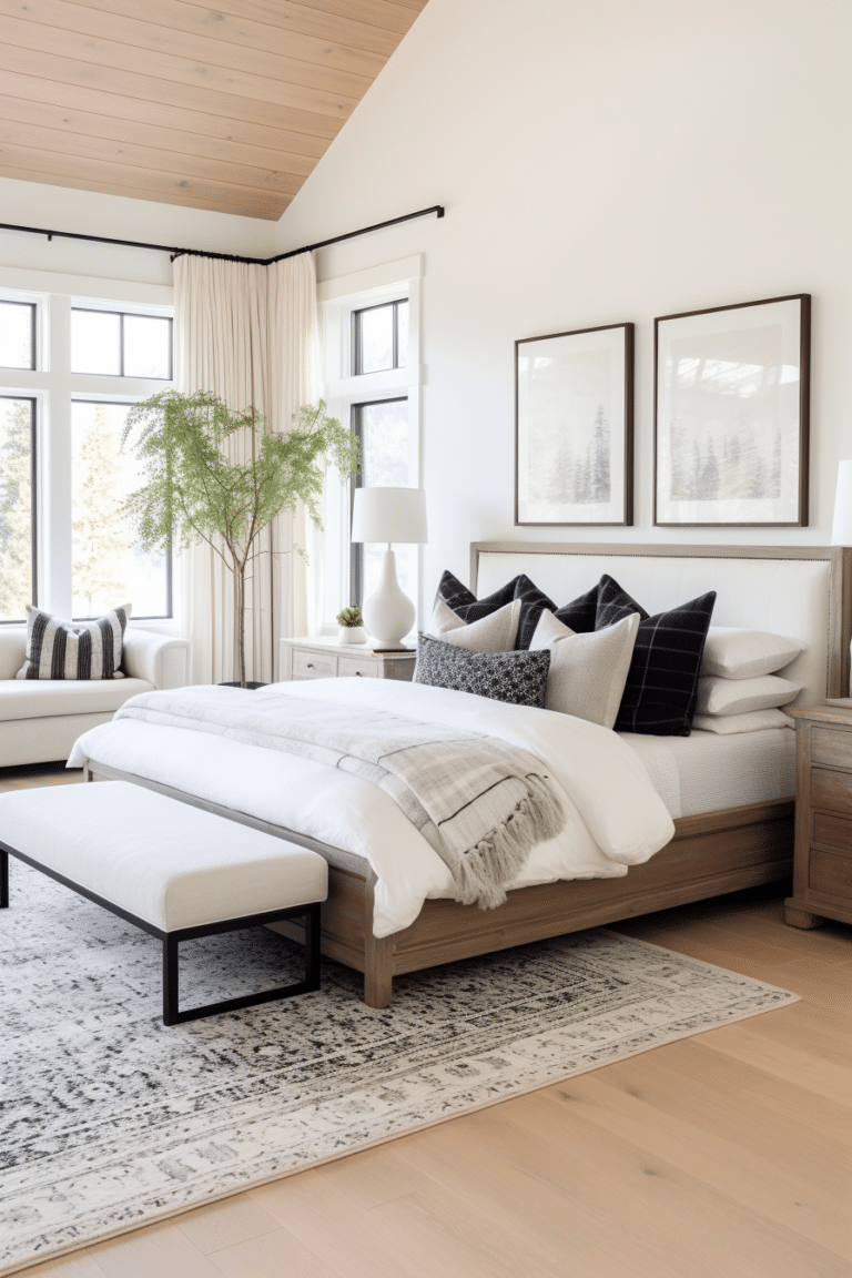 Classic Black and White Bedroom Ideas