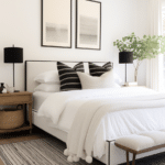 Black and White Bedroom Decor (35)