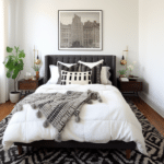 Black and White Bedroom Decor (37)