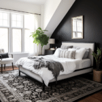 Black and White Bedroom Decor (41)