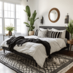 Black and White Bedroom Decor (42)
