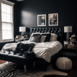 Black and White Bedroom Decor (53)