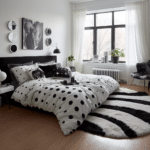 Black and White Bedroom Decor (54)