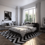 Black and White Bedroom Decor (55)