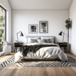 Black and White Bedroom Decor (56)