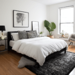 Black and White Bedroom Decor (57)