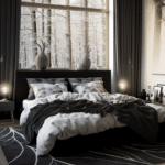 Black and White Bedroom Decor (59)
