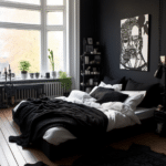 Black and White Bedroom Decor (60)