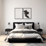 Black and White Bedroom Decor (61)