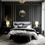 Black and White Bedroom Decor (65)