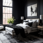 Black and White Bedroom Decor (66)
