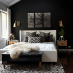 Black and White Bedroom Decor (67)