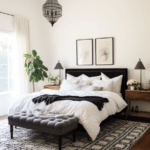Black and White Bedroom Decor (7)